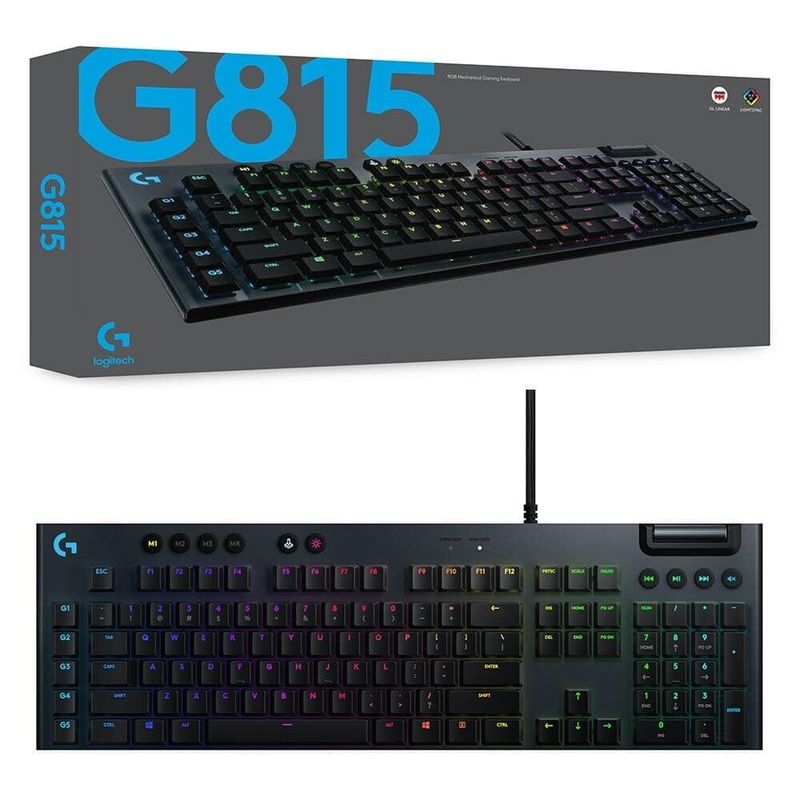 LOGITECH - TECLADO LOGITECH G815 MECANICO BLACK  920-008984  GAMING