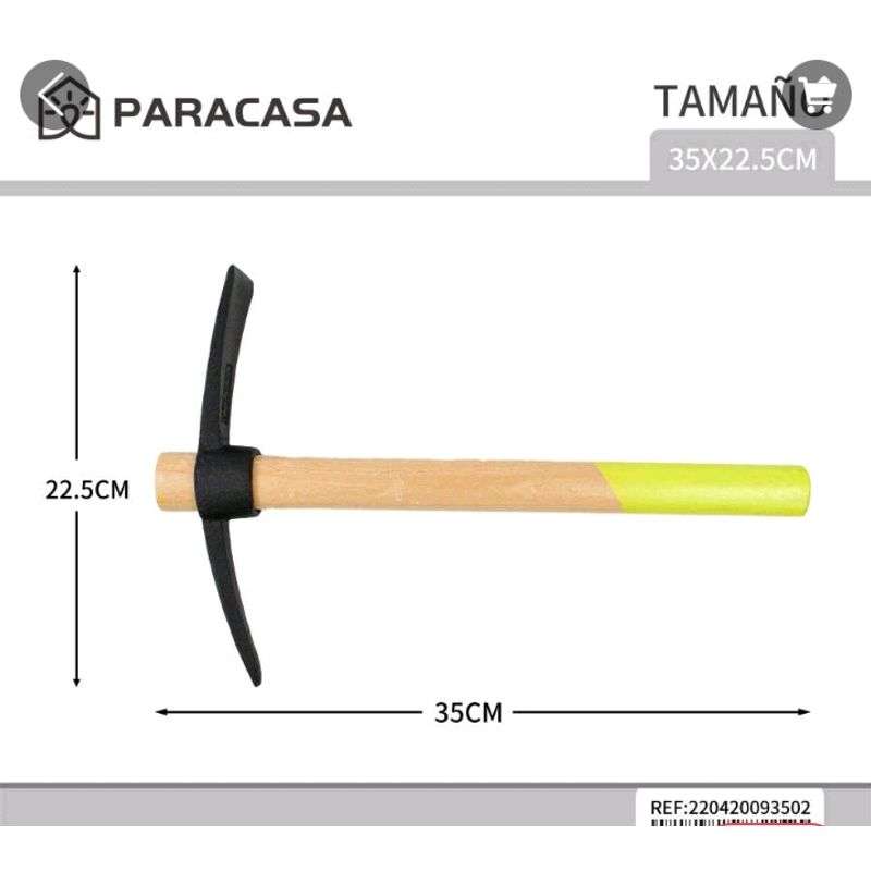 GENERICO - PICOTA PEQUEÑA CON MANGO DE MADERA PARACASAMAX