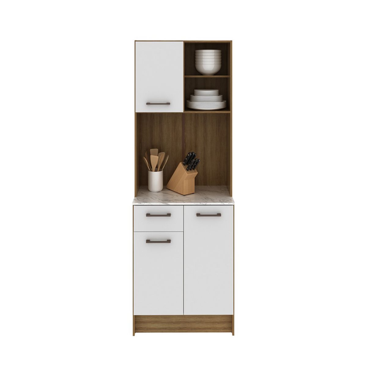 2020 HOME PERU - Mueble auxiliar de cocina Dalia - Almendra Blanco