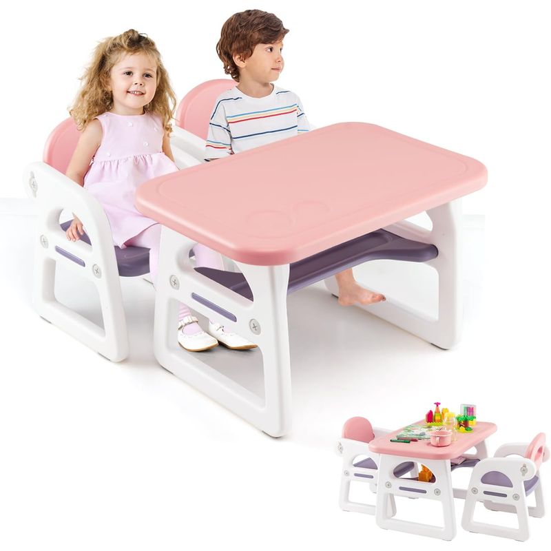 PERU IMPORTACIONES - ESCRITORIO ERGONOMICO PARA NIÑAS DE 1 A 6 AÑOS