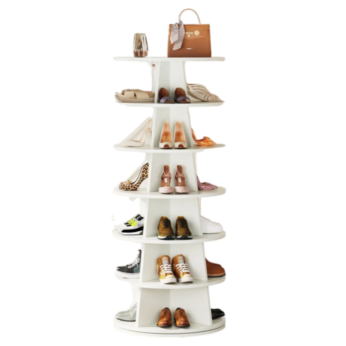 GENERICO - Zapatera Giratoria Morera Blanco Petrox Home