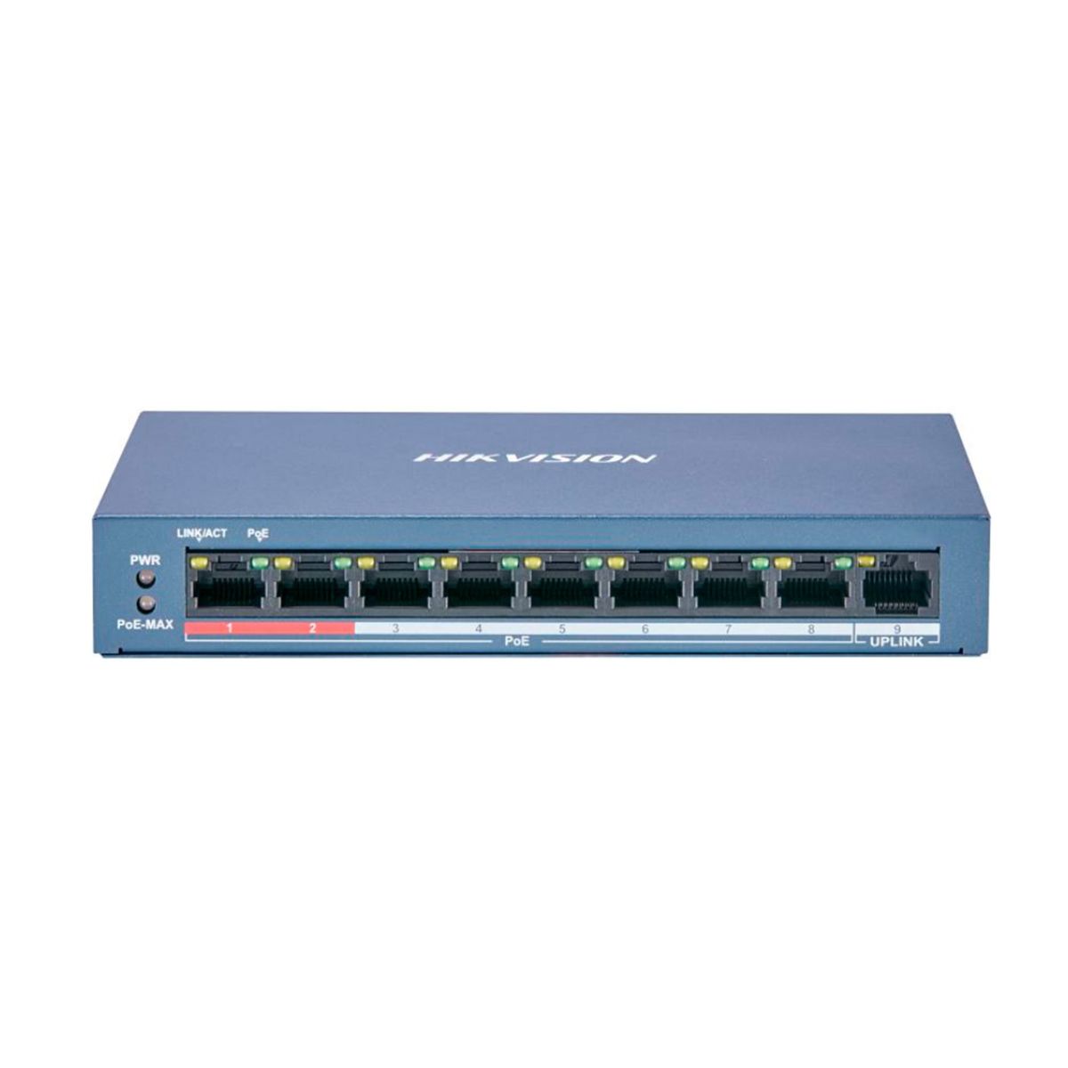 HIKVISION - SWITCH HIKVISION 8-PORT POE 1-PORT UPLNK P/N: DS-3E0109P-E/M(B)(O-STD)