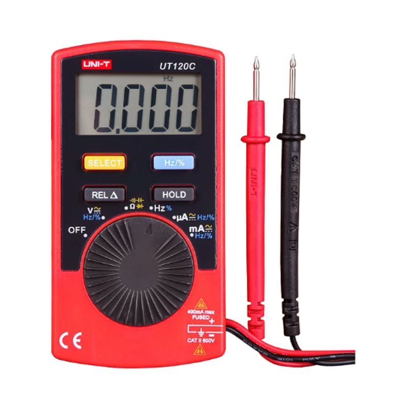  - Mini Multímetro Digital con Capacitancia y Frecuencia UT120C UNI-T