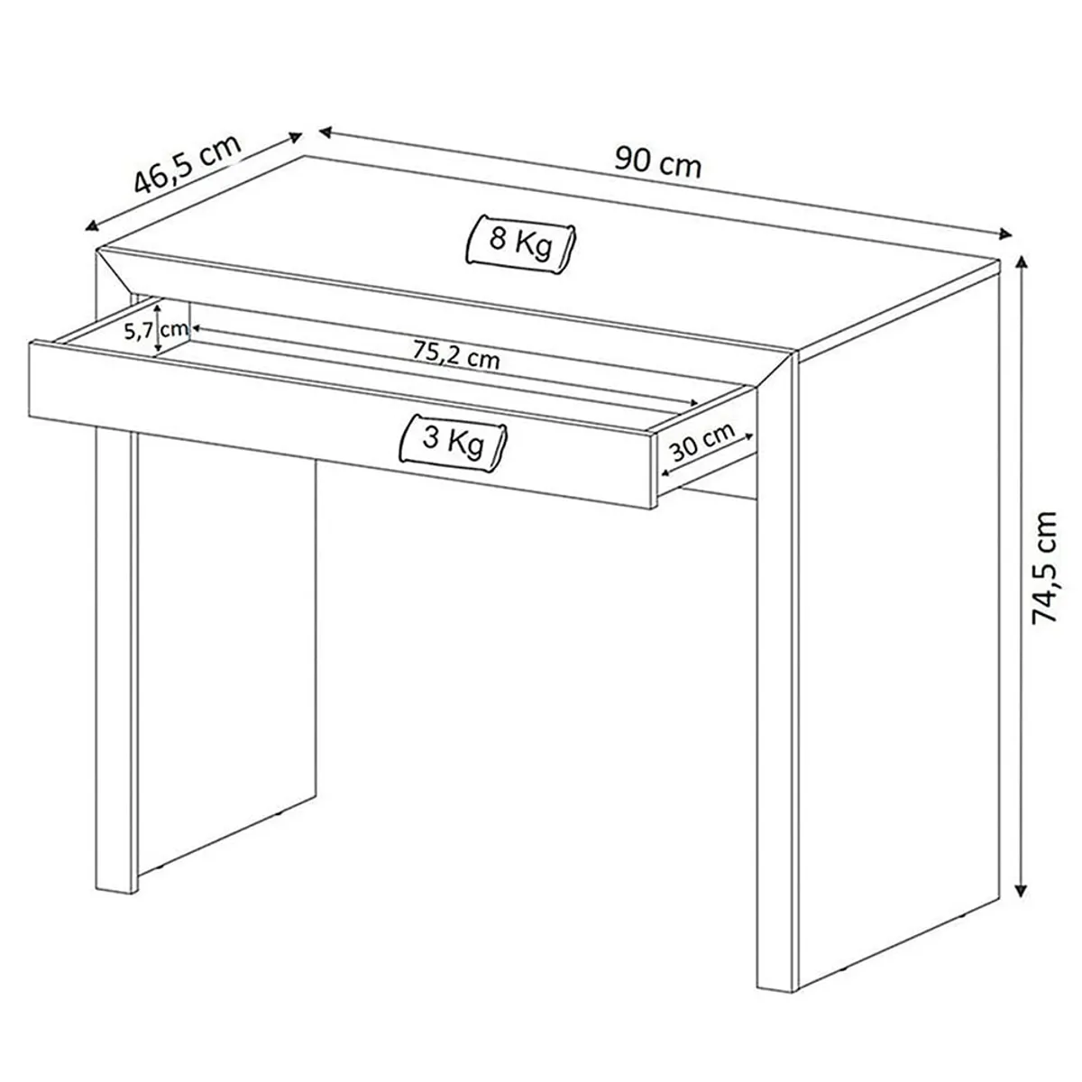 2020 HOME PERU - Escritorio Tokio - Blanco