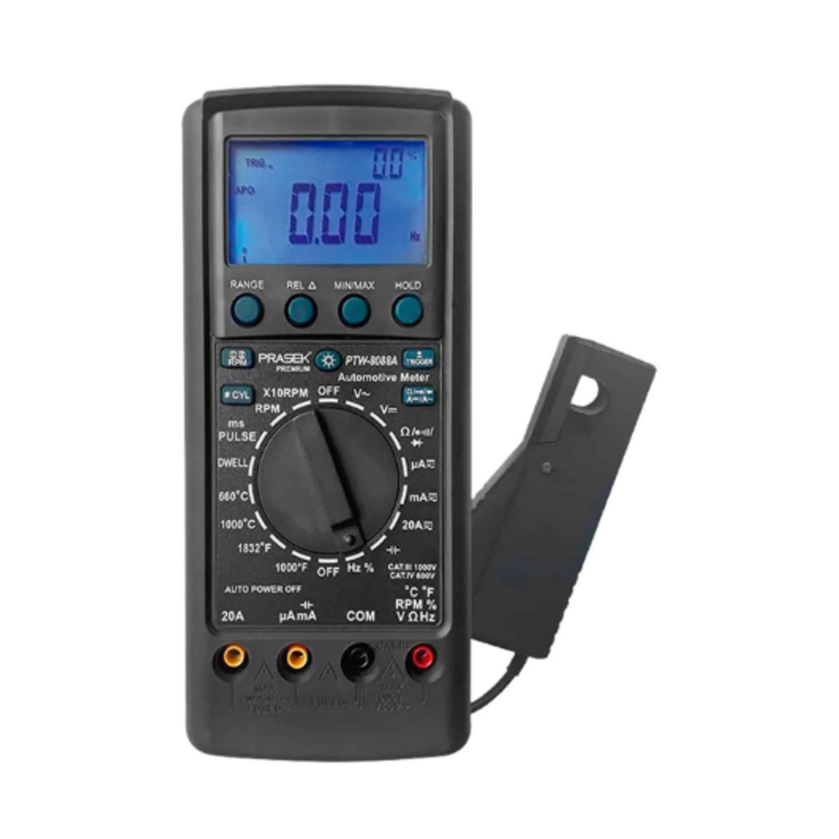 PRASEK - Multímetro Automotriz Digital PTW-8088A PRASEK PREMIUM