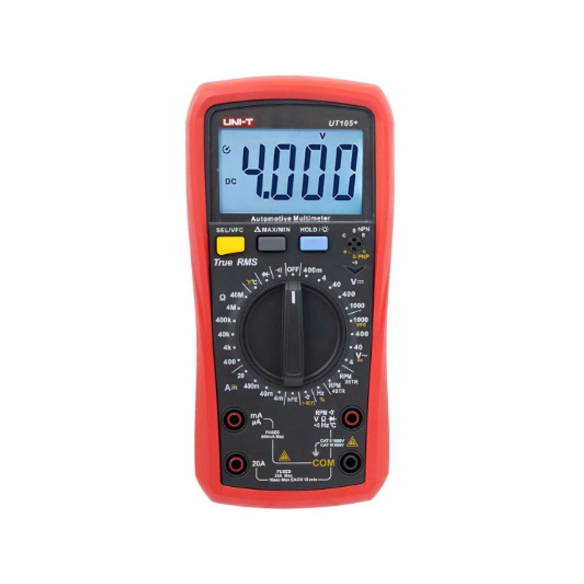 UNI T - Multímetro Automotriz True RMS 1000V ACDC UT105+ UNI-T