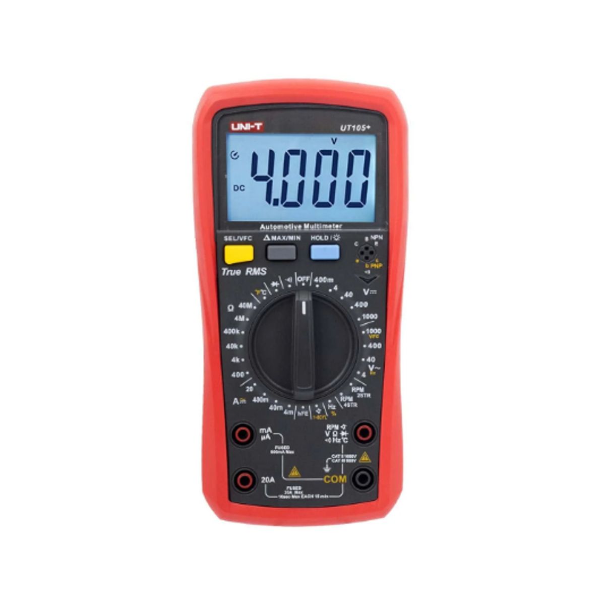 UNI T - Multímetro Automotriz True RMS 1000V ACDC UT105+ UNI-T