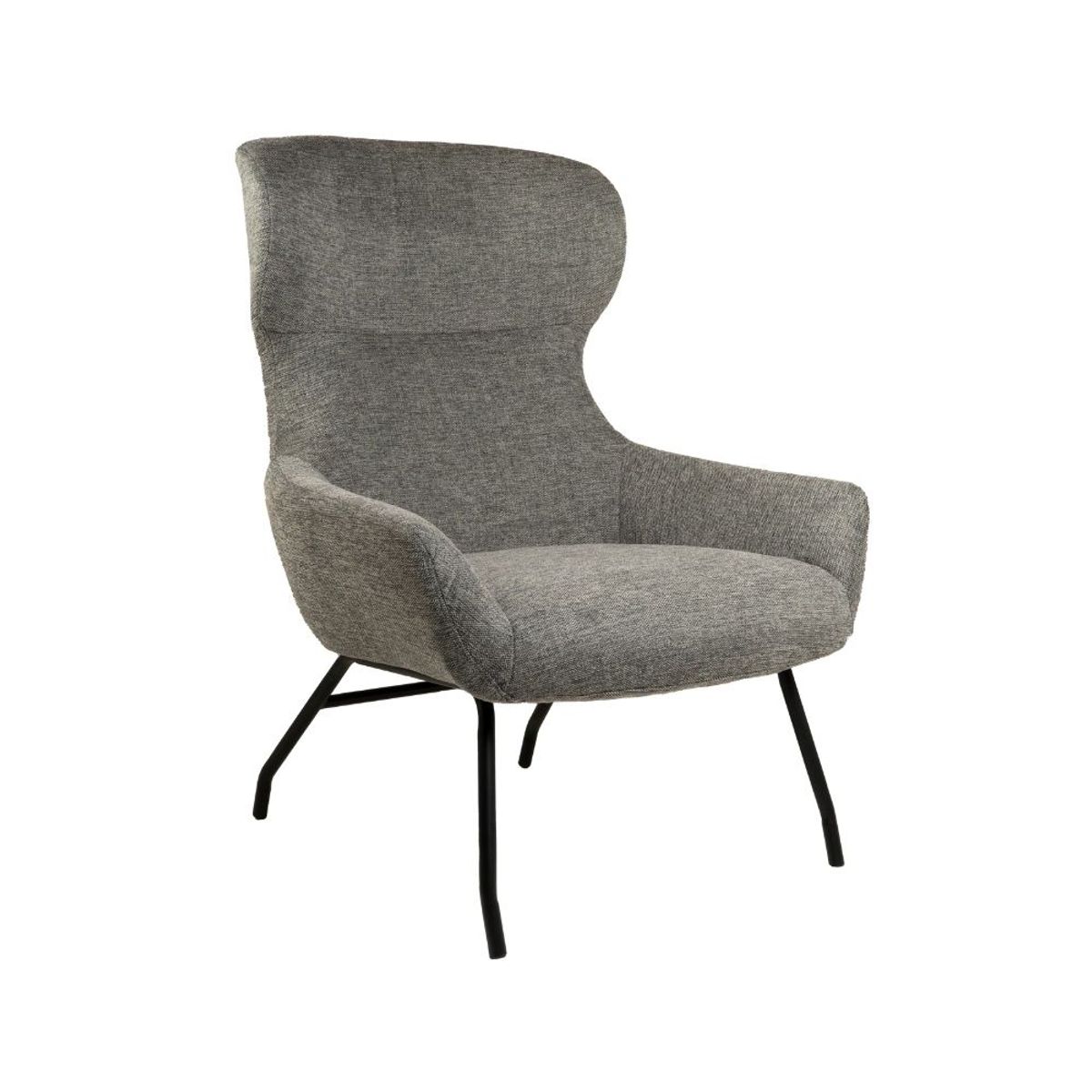 NIHM - Butaca de Tela y Metal Makena Gris