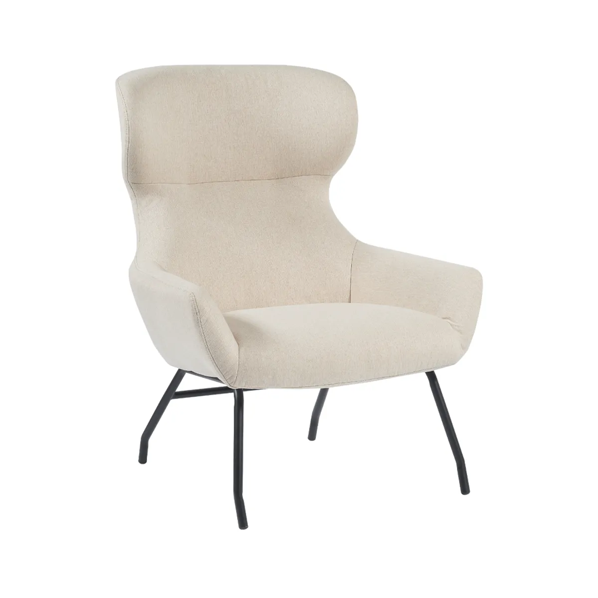 NIHM - Butaca de Tela y Metal Makena Beige