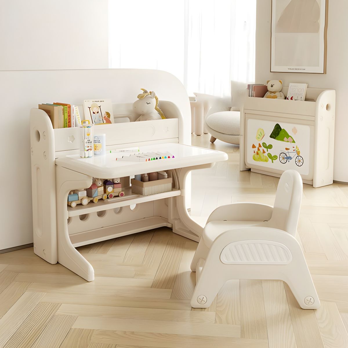 PERU IMPORTACIONES - Mesa  Pizarra Borrador plegable para Niños 2 a 8 años