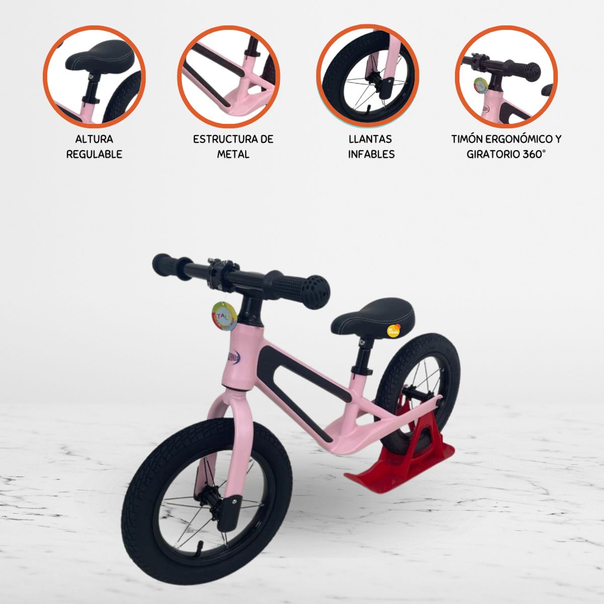 CUZKA - Bicicleta de Equilibrio »XTRAIL» Upscale Pink