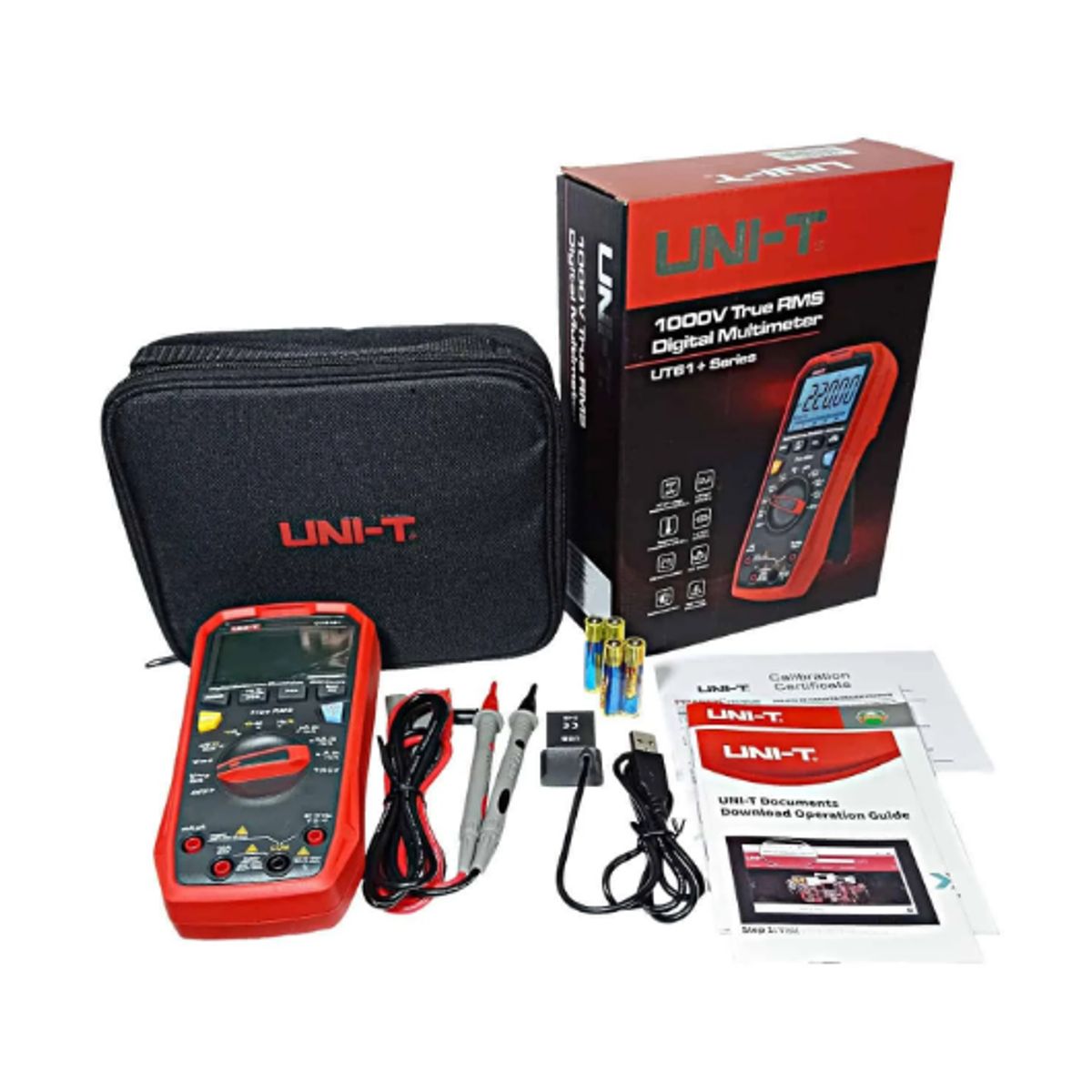 UNI T - Multímetro Digital con Capacitancia y Frecuencia UT61B+ UNI-T