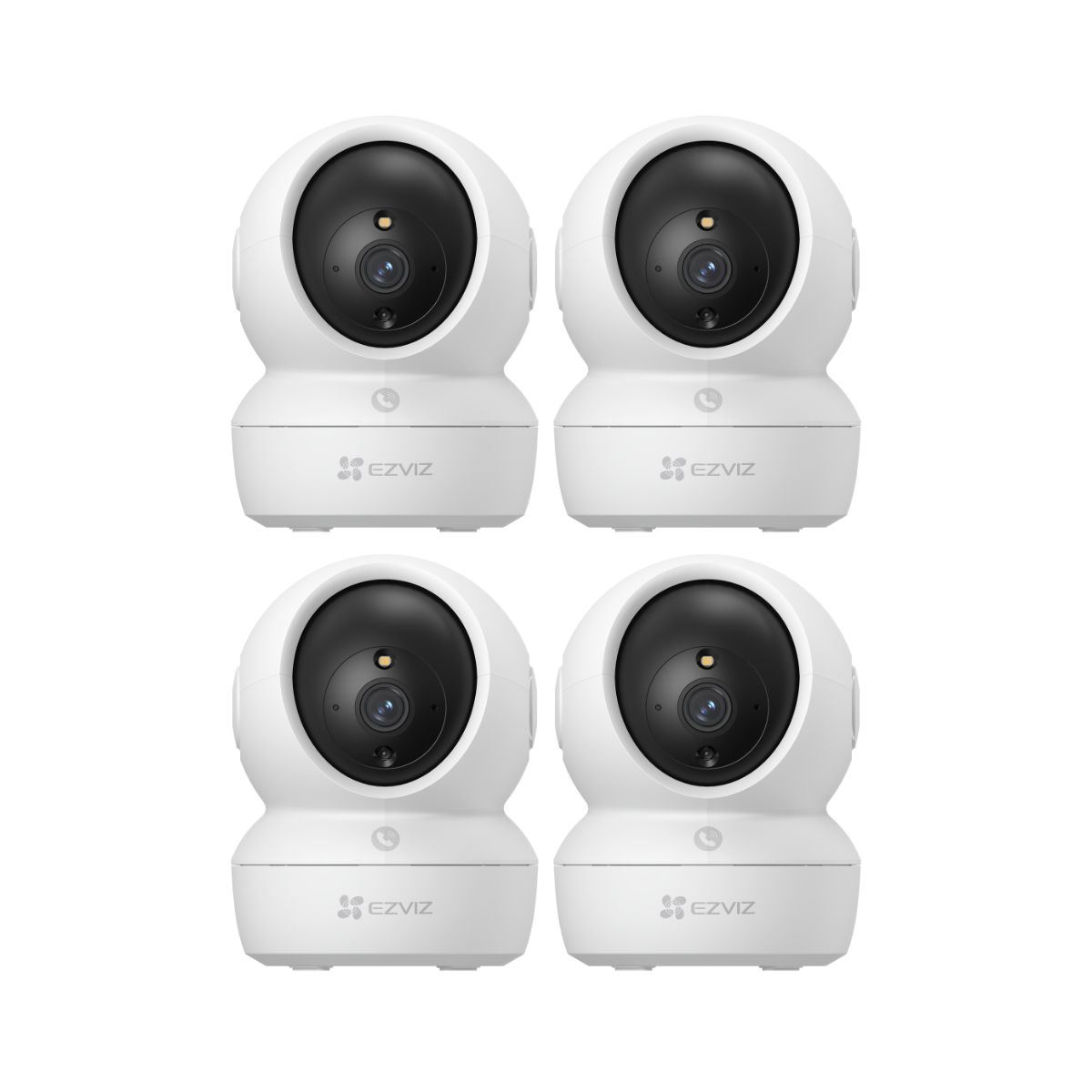 EZVIZ - Cámara De Seguridad Para Interiores H6C PRO Full Hd Pack de 4 - Ezviz