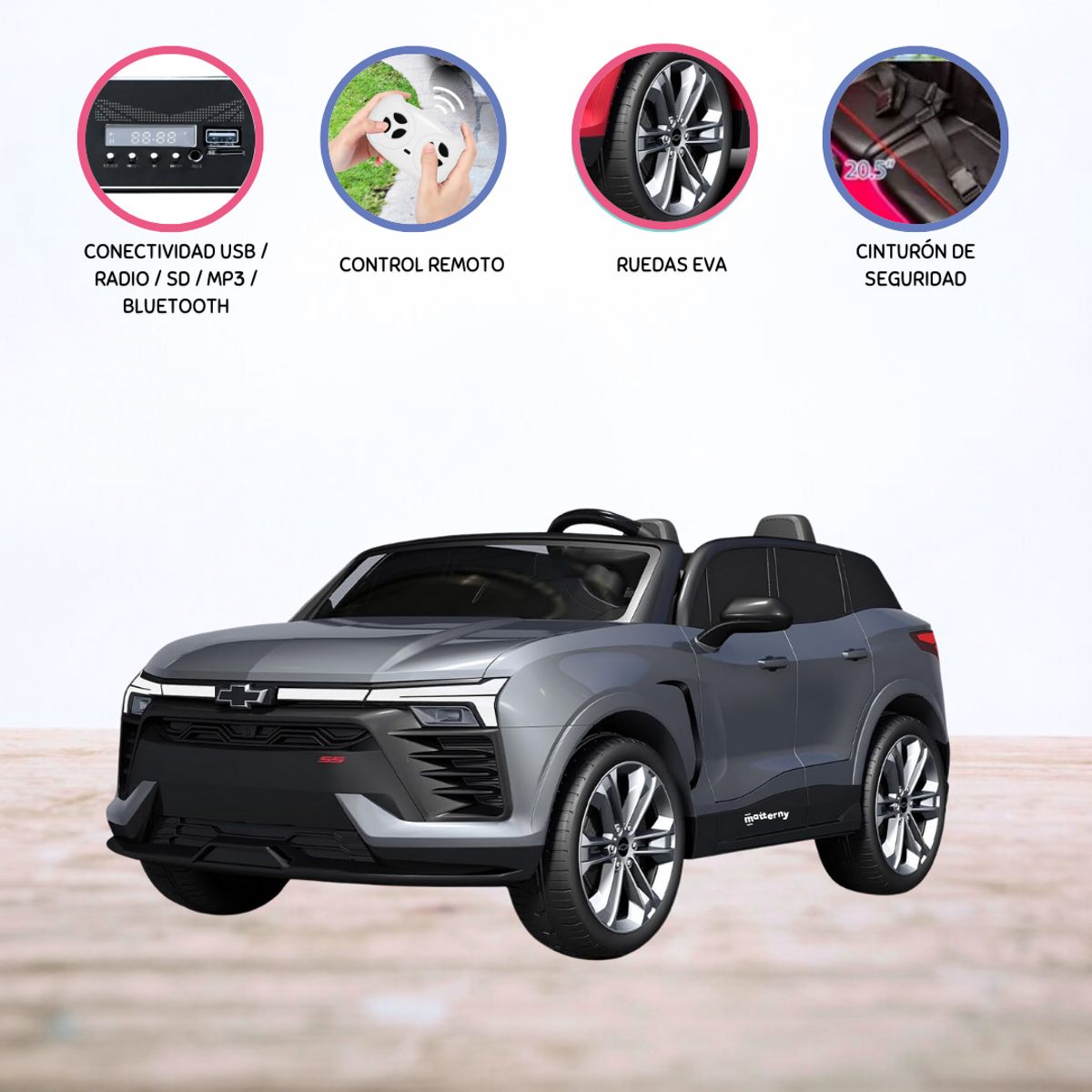 CHEVROLET - Carro a Batería CHEVROLET »SUBURBAN» Gray