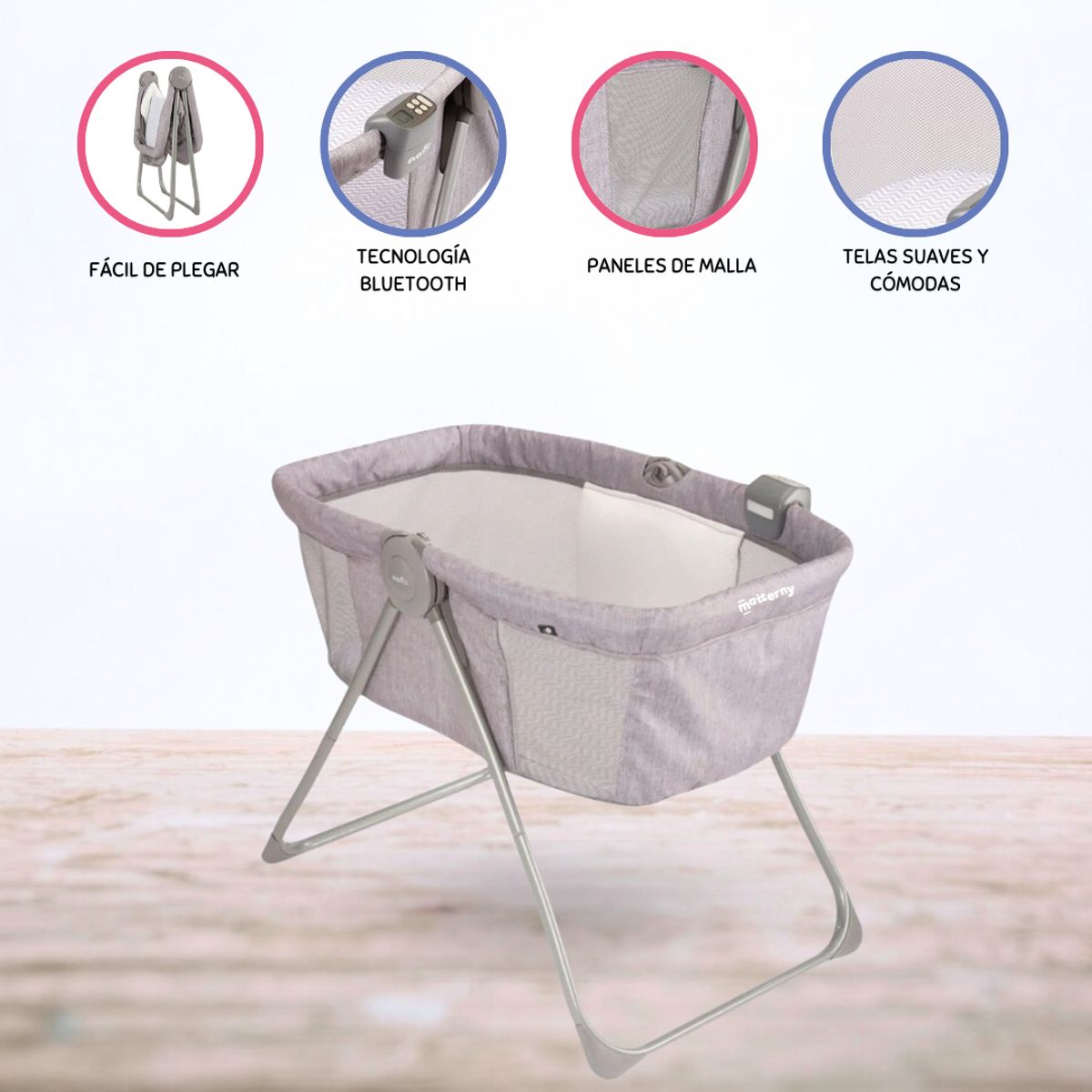 EVENFLO - Cuna Portatil »BASSINET CHEVRON» Melange