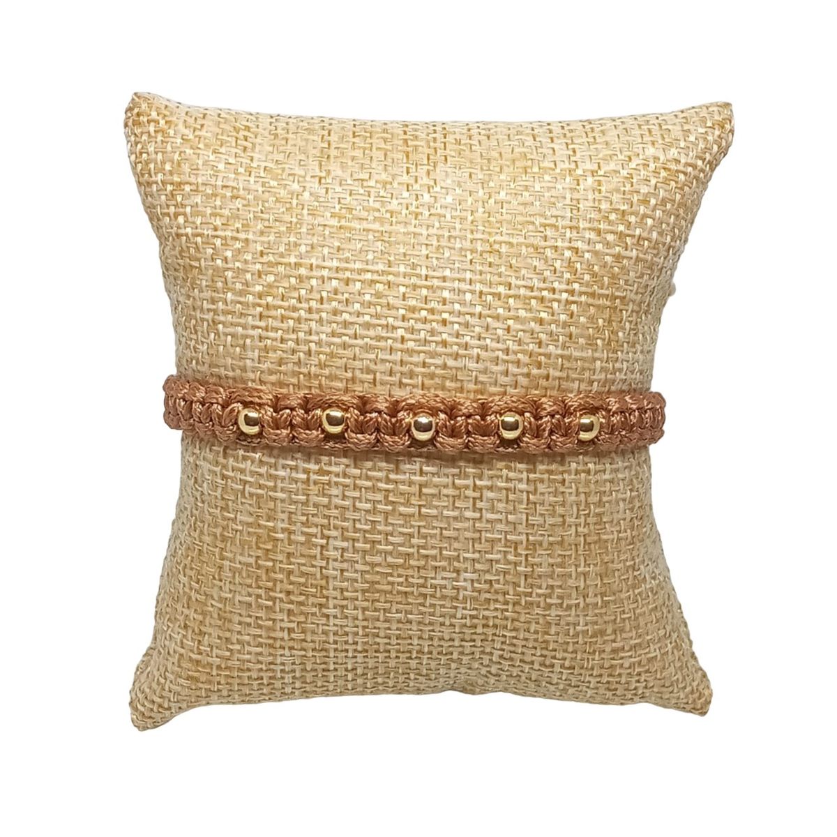 LUCYANA JOYAS Y ACCESORIOS - Pulsera para Mujer de Hilo Marrón - Joyas Lucyana