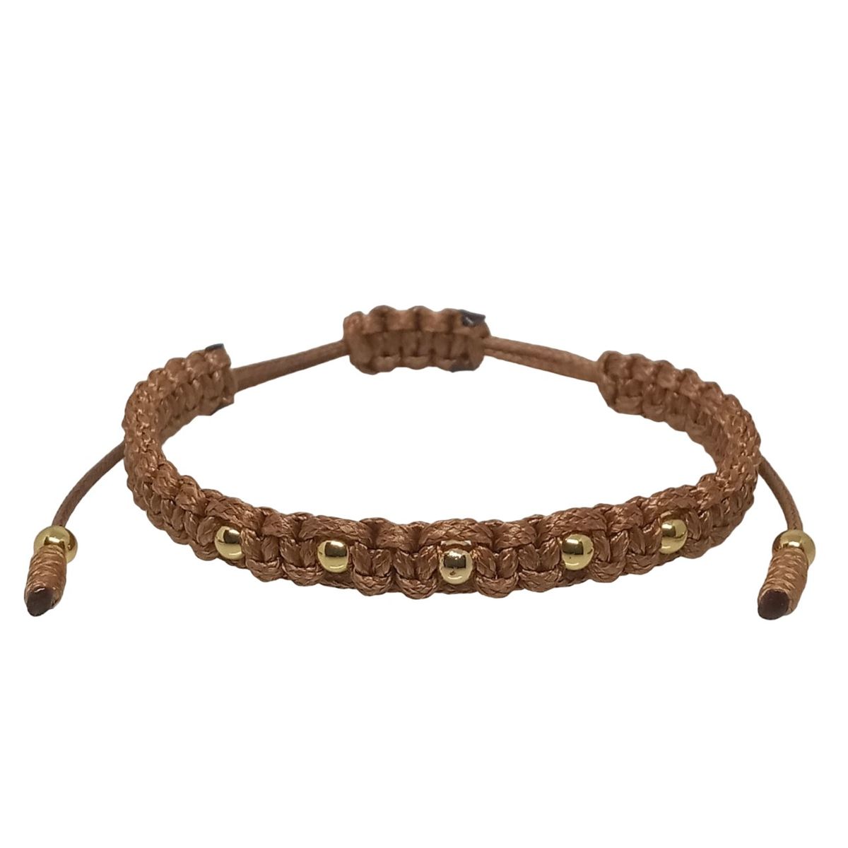 LUCYANA JOYAS Y ACCESORIOS - Pulsera para Mujer de Hilo Marrón - Joyas Lucyana