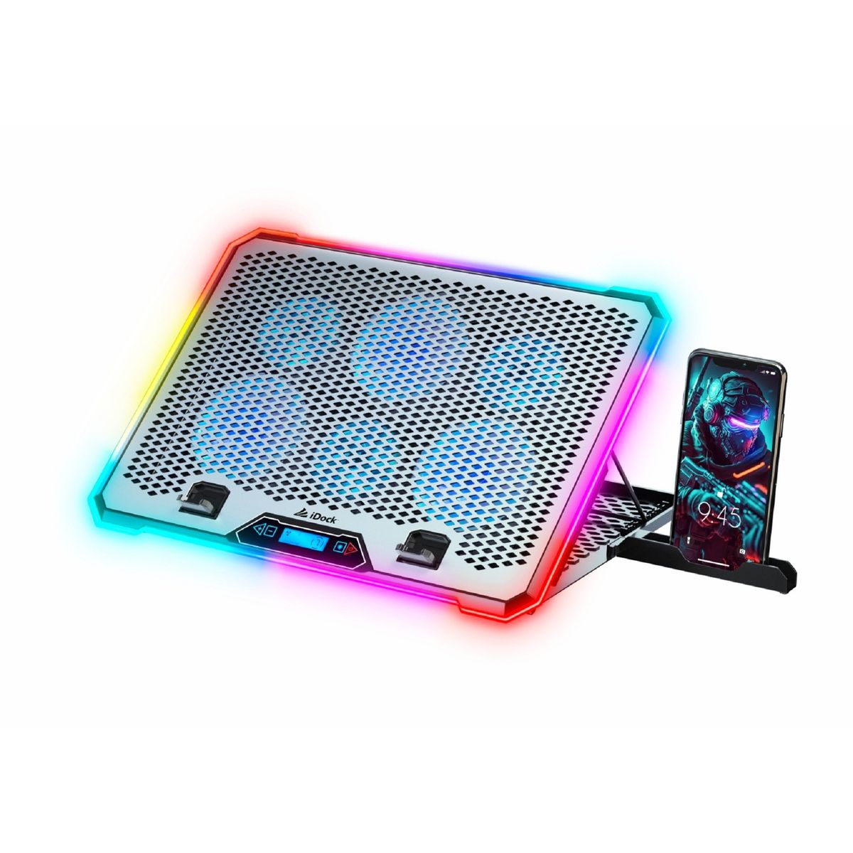 IDOCK - Cooler para laptop IDock Turbine II RGB 17 Pulgadas