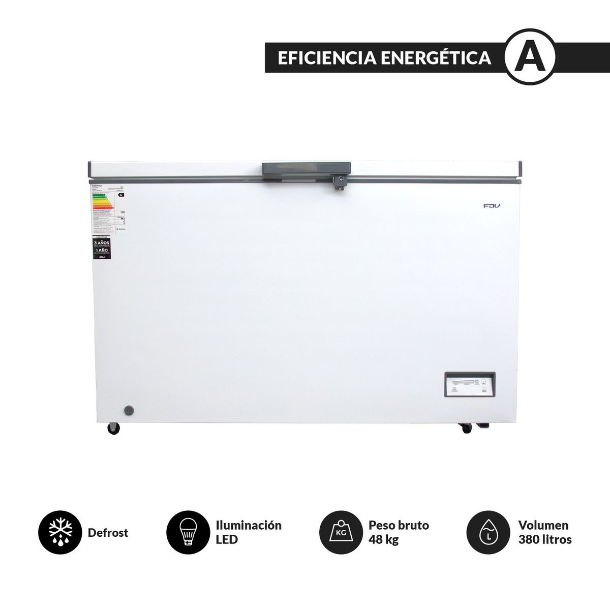 FDV - Congelador Horizontal Blanco 380 L FDV