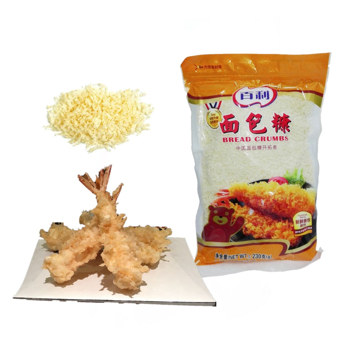 GENERICO - Panko Blanco Pan Rayado Tempura 230gr Bai Li