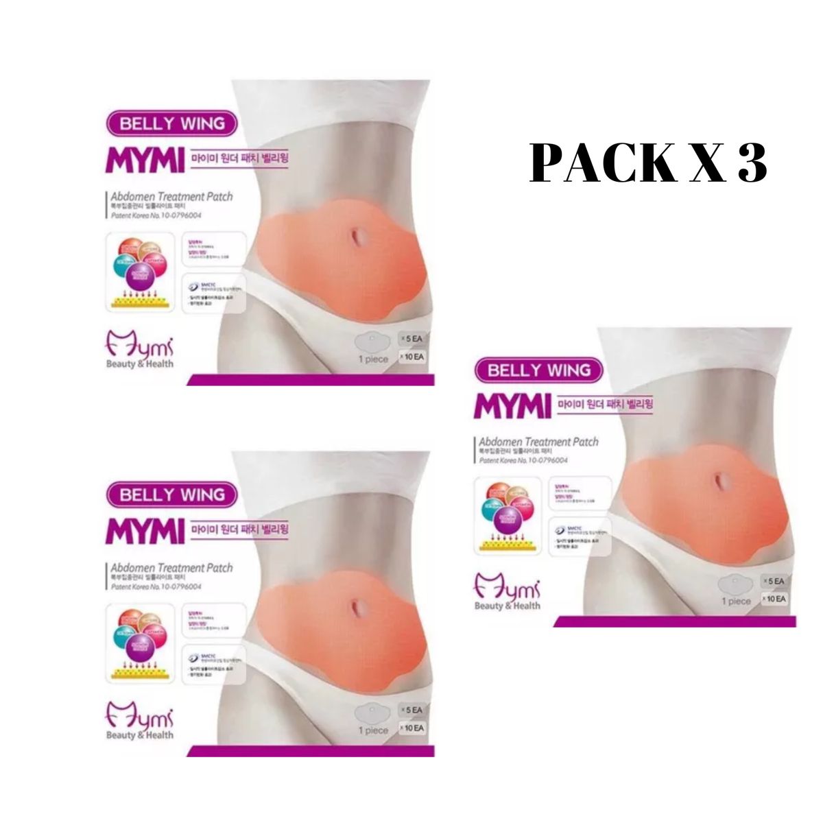 OEM - Parches adelgazantes MYMY WONDER PATCH x3 Unidades