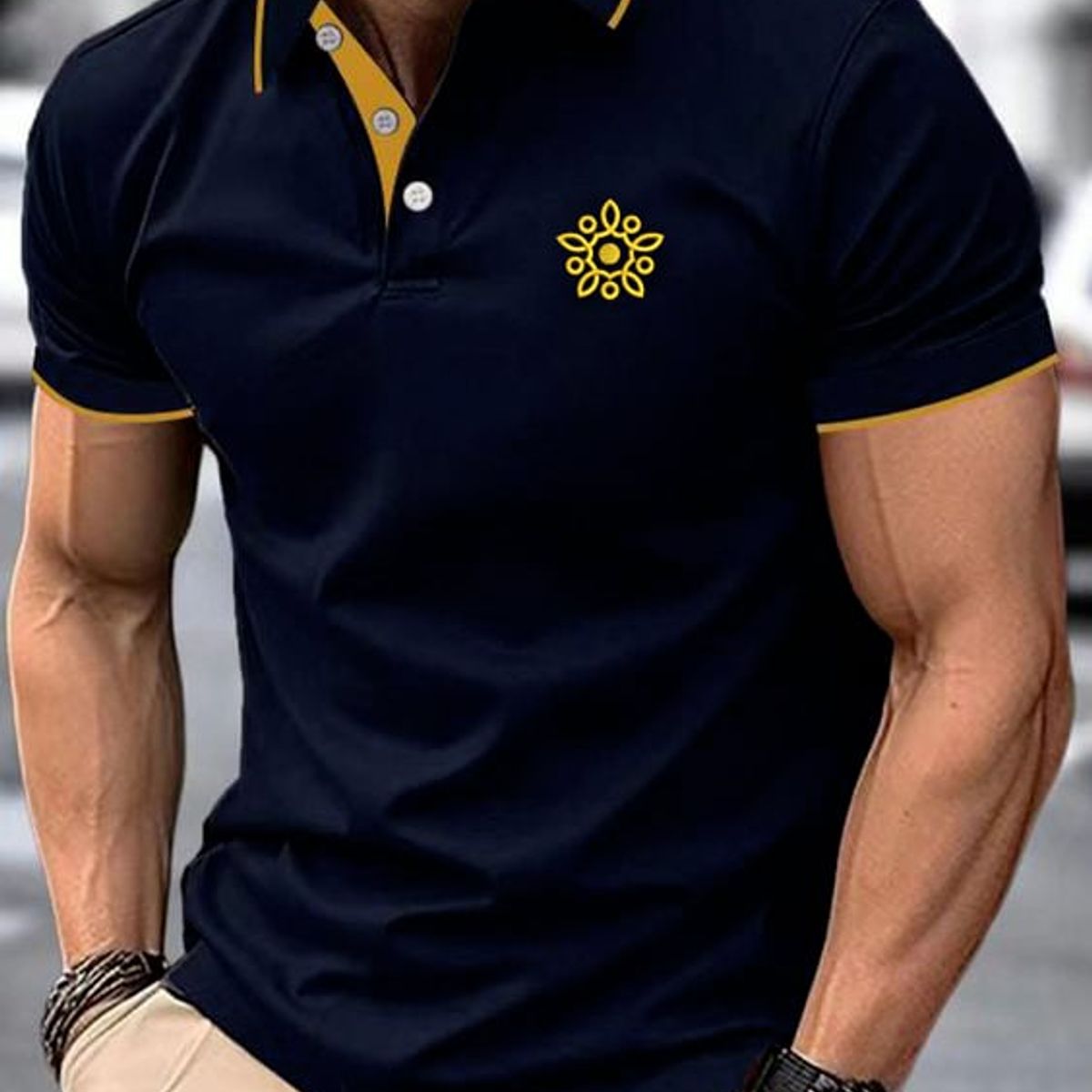 GENERICO - Polo Camisero Azul Noche Outtys Modelo moderno de Algodon