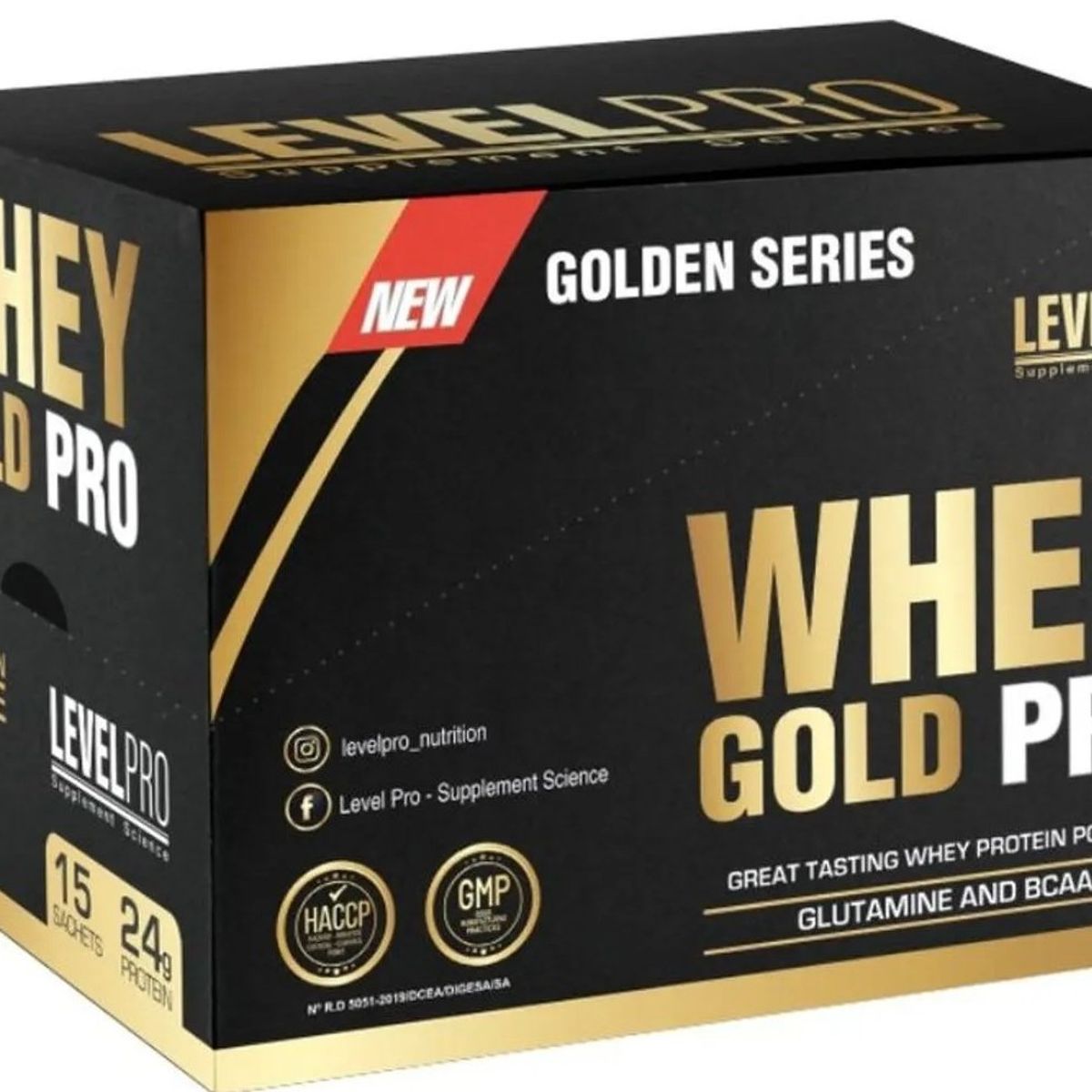 LEVEL PRO - LEVEL PRO WHEY GOLD PRO CAJA 15 SACHETS VAINILLA