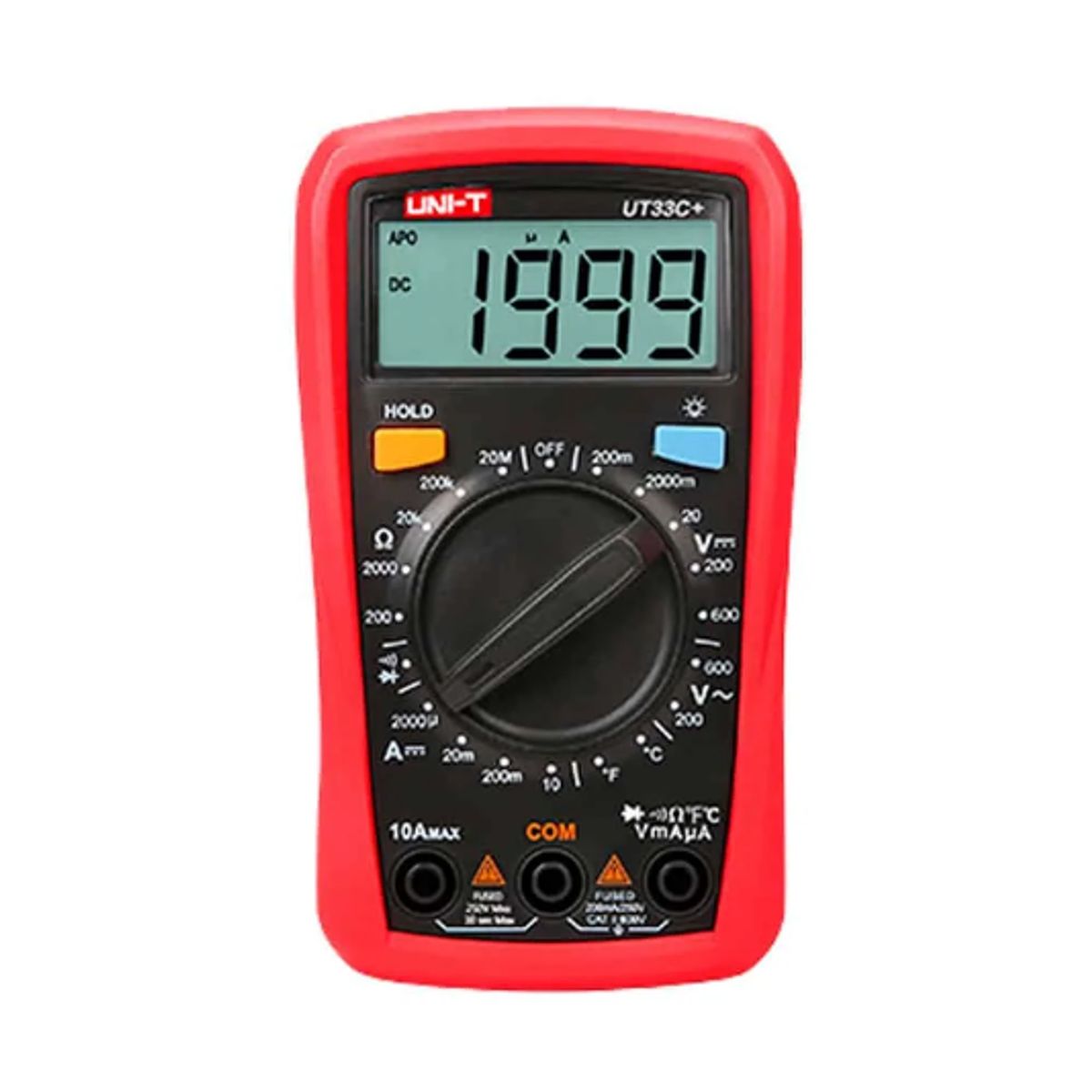 UNI T - Multímetro Digital con Temperatura UT-33C+ UNI-T