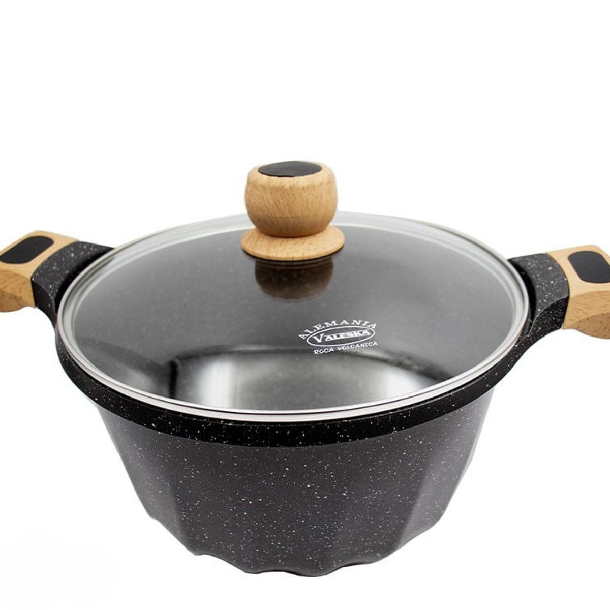 VALESKA - Set de Ollas Valeska Roca Volcánica Granito 12 Pc