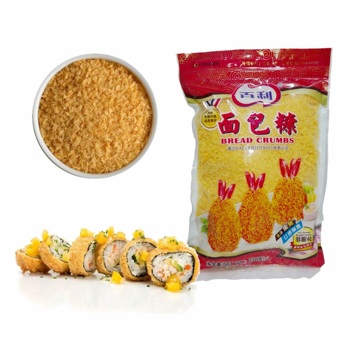 GENERICO - Panko Naranja Pan Rayado Tempura 230gr Bai Li
