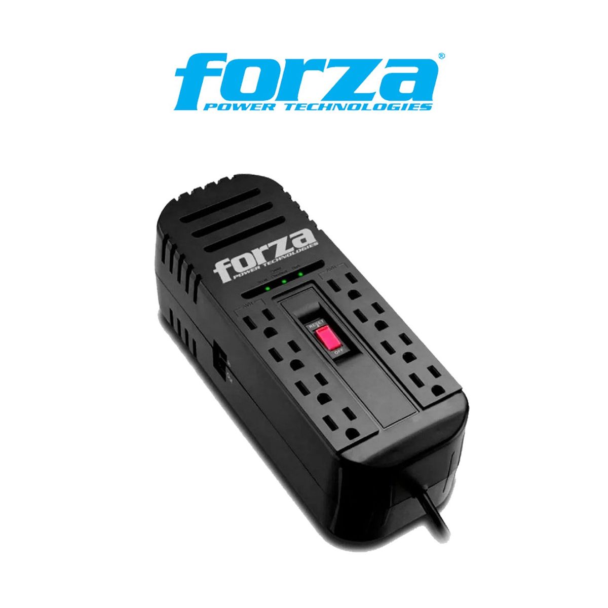 FORZA - Estabilizador Fvr-2202 Automático Forza 8 Tomas 2200VA