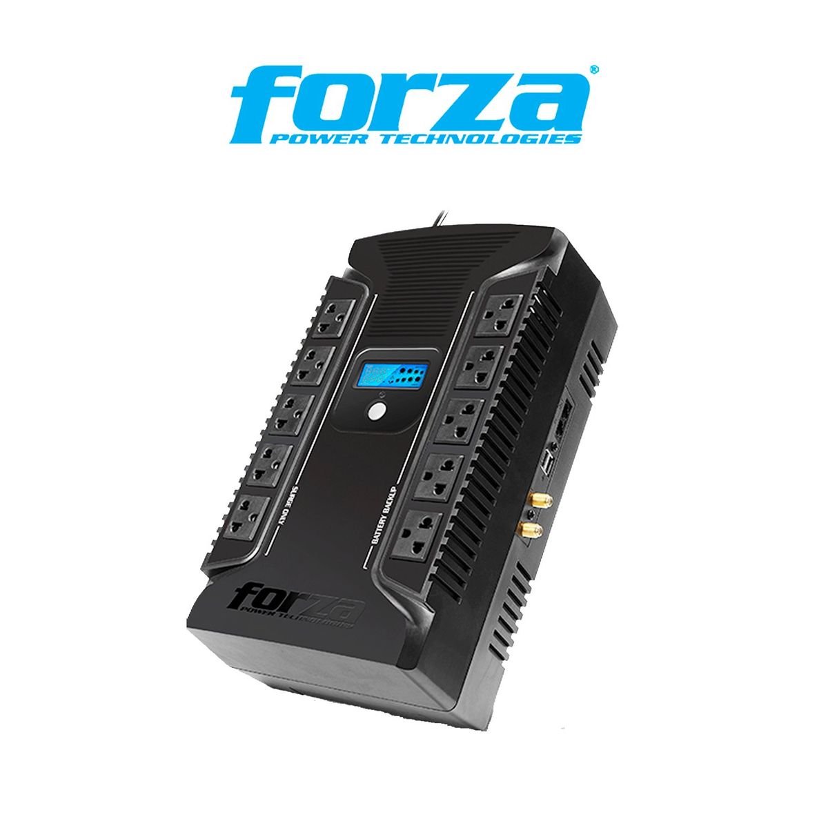 FORZA - UPS FORZA HT-1002LCD 1000VA / 600W 220 V 10 SALIDAS P/N: HT-1002LCD