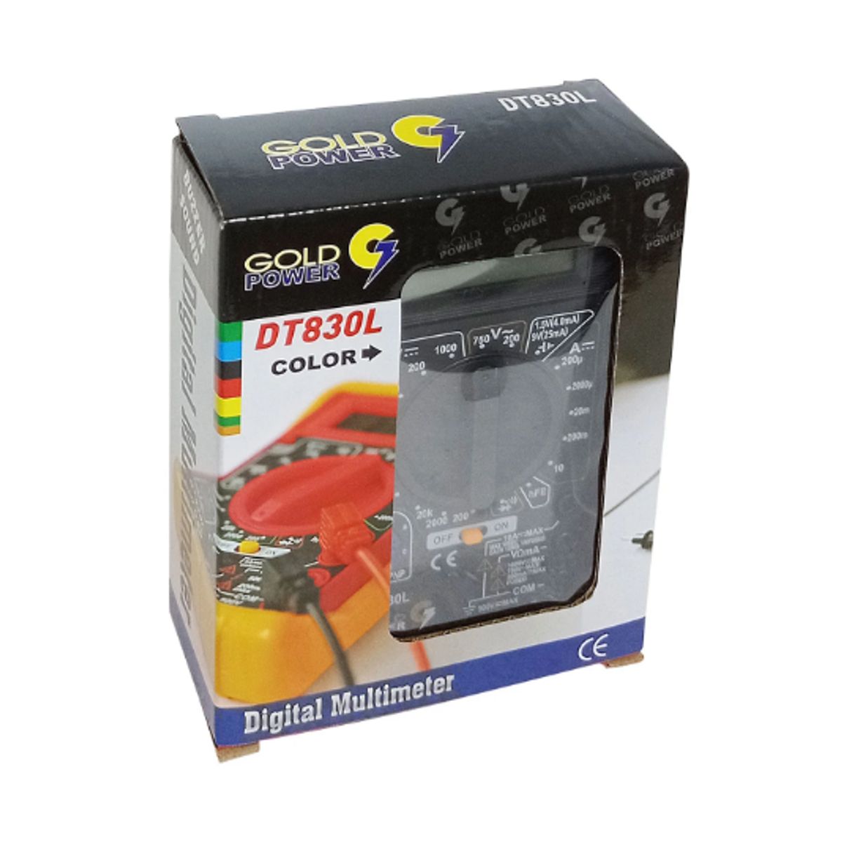 GENERICO - Multímetro Digital DT-830LBK GOLD POWER