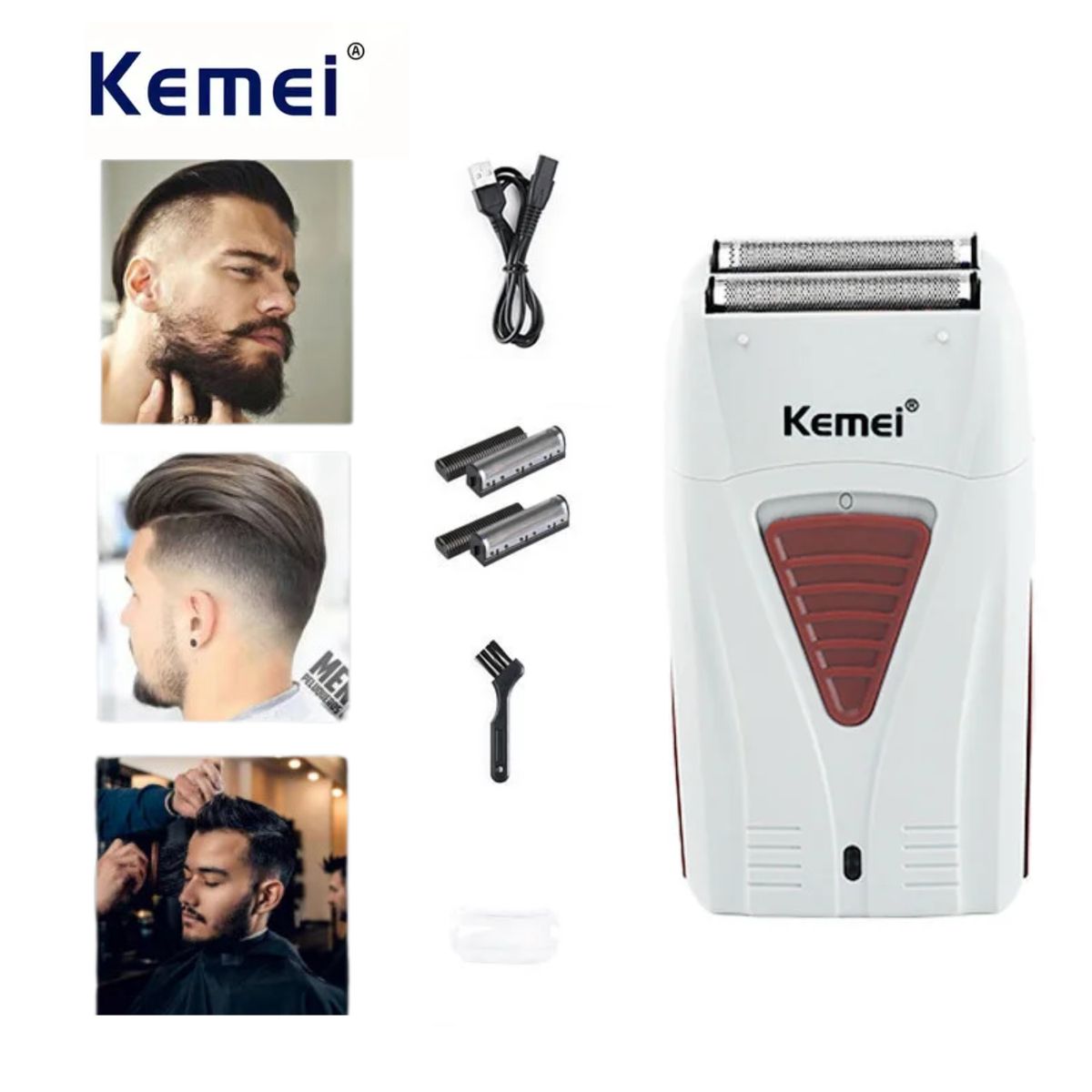 KEMEI - Máquina Afeitadora Eléctrica KEMEI 3382