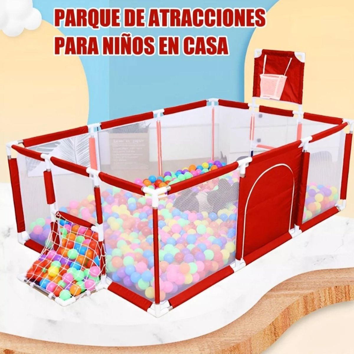 GENERICO - CORRAL DE SEGURIDAD PARA BEBES Y NIÑOS PLEGABLE 5 EN 1