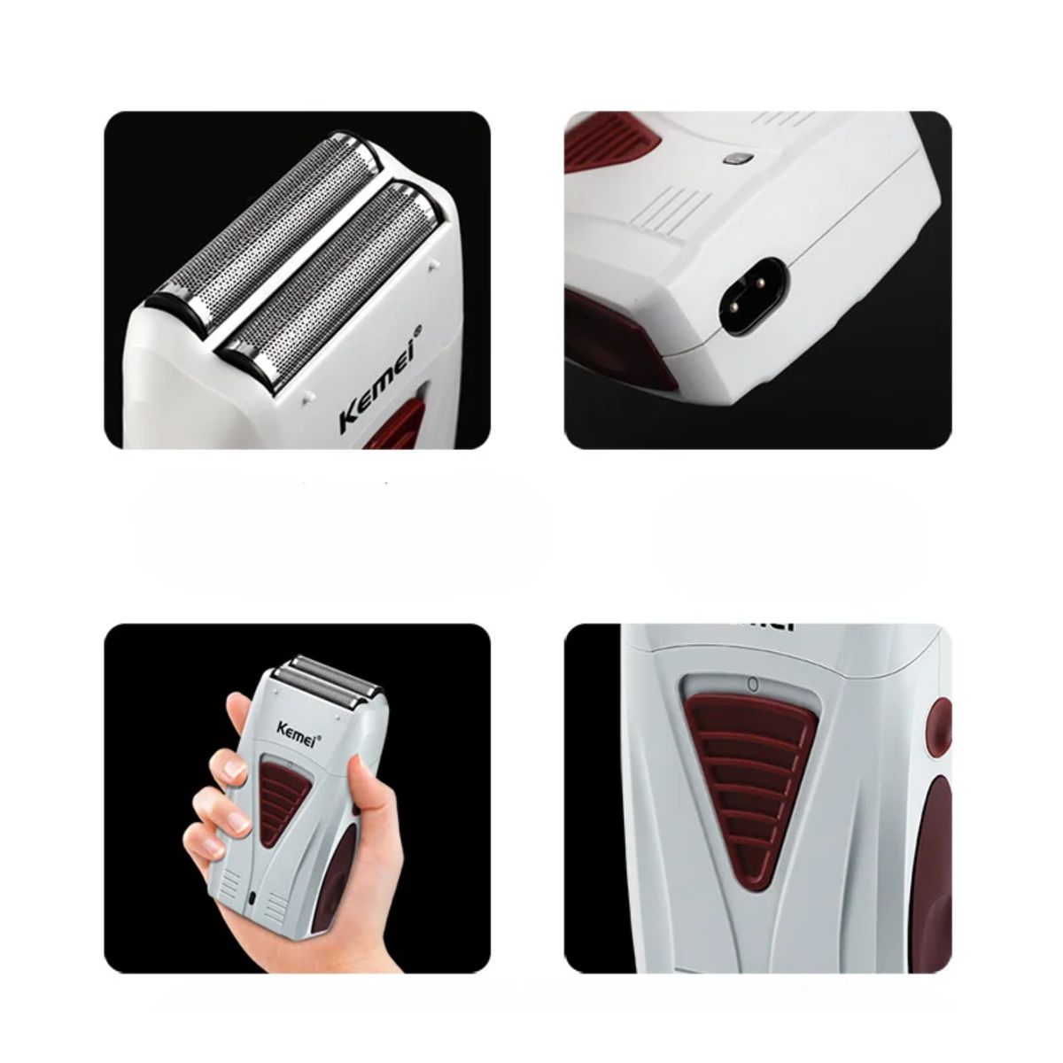 KEMEI - Máquina Afeitadora Eléctrica Para Hombres KEMEI 3382