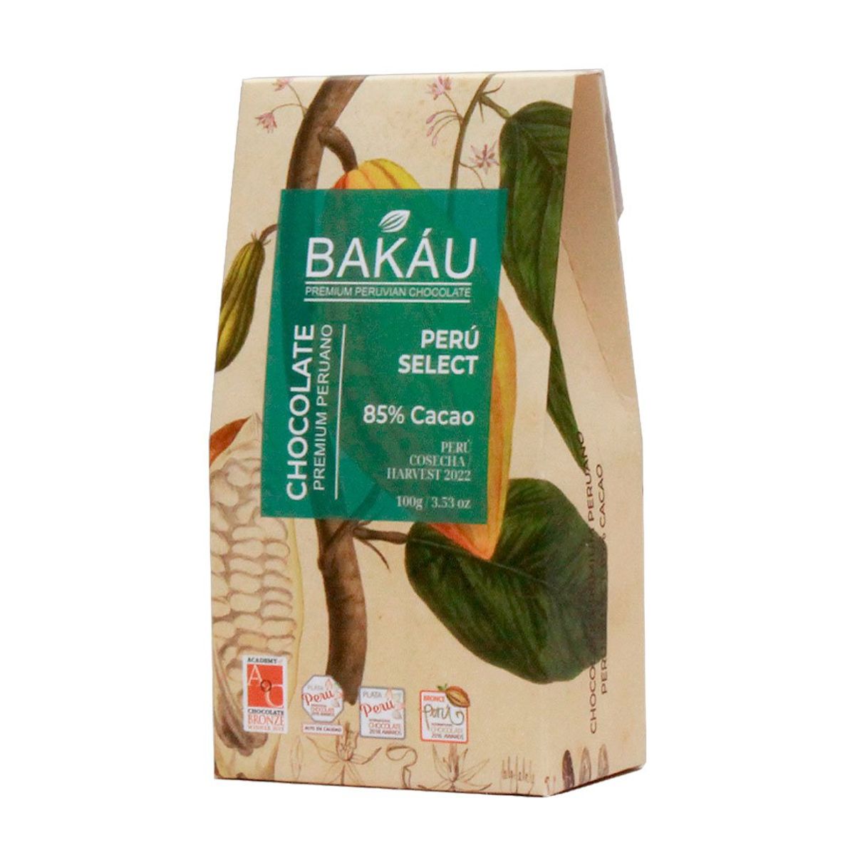 BAKAU - Chocolate Perú Select 85% Cacao x 100g