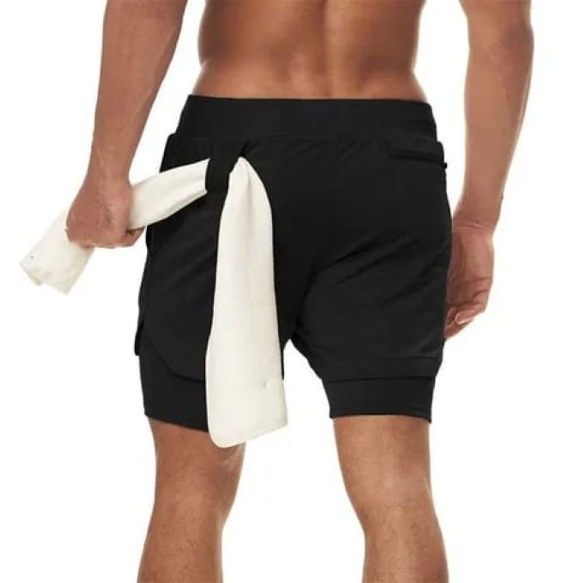 EPAUS - Short 2 en 1 Deportivo para Hombre Epaus