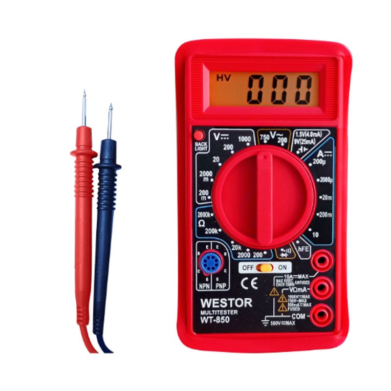 WESTOR - Multímetro Digital WT-850 WESTOR