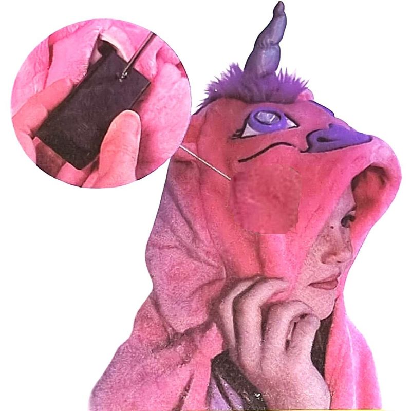 GENERICO - Capa  Rosado Disfraz Mágica Unicornio Luz LED  Día del Niño