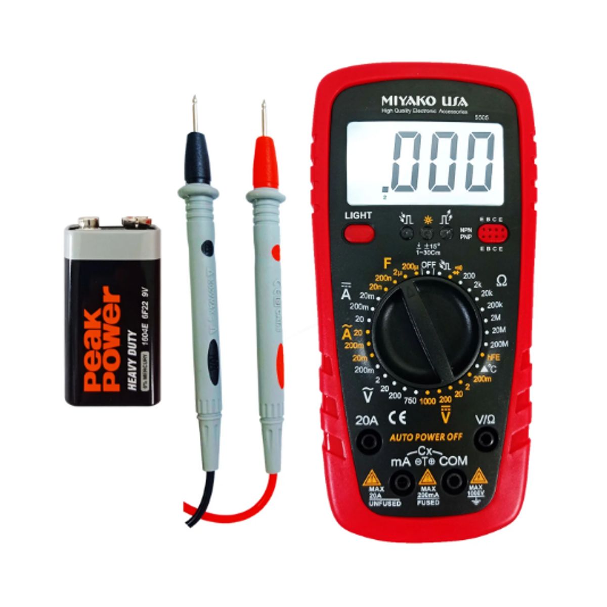 MIYAKO - Multitester Digital 3 1/2″ LCD 5505 MIYAKO USA