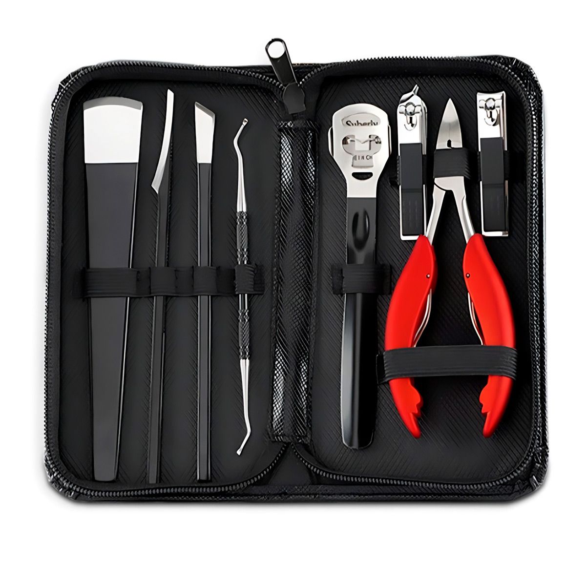 GENERICO - set de pedicure profecional 8 piezas de acero inoxidable