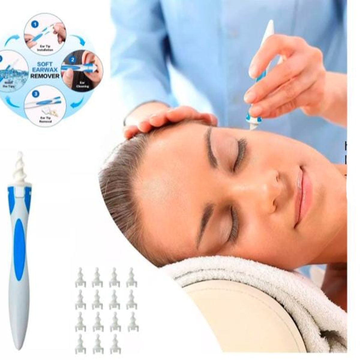 GENERICO - Limpiador de Oído Espiral de Fácil Extracción