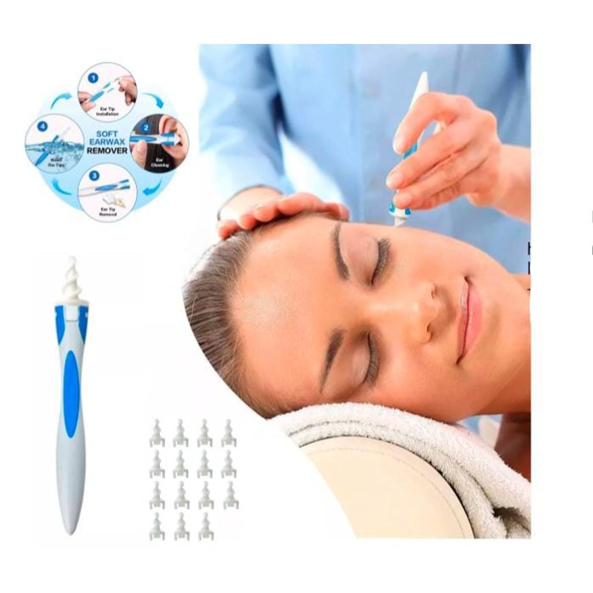 GENERICO - Limpiador de Oído Espiral de Fácil Extracción