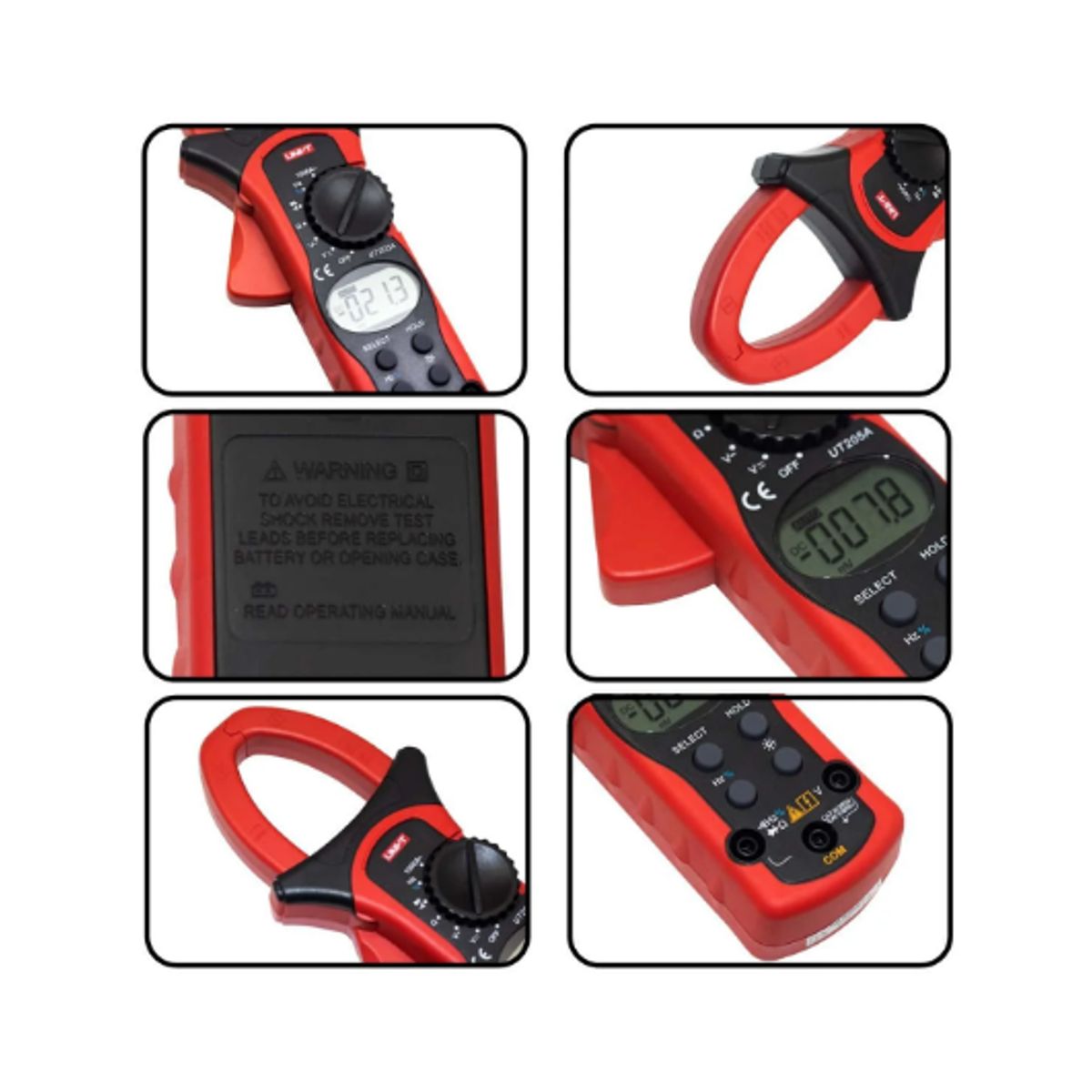 UNI T - Pinza Amperimétrica Digital UT-205A UNI-T