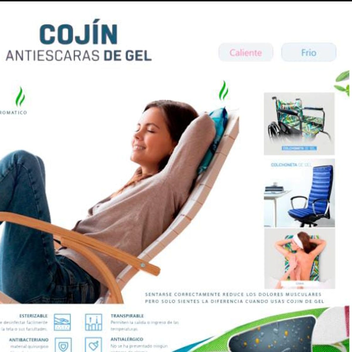 GENERICO - Cojín antiescaras de gel caliente