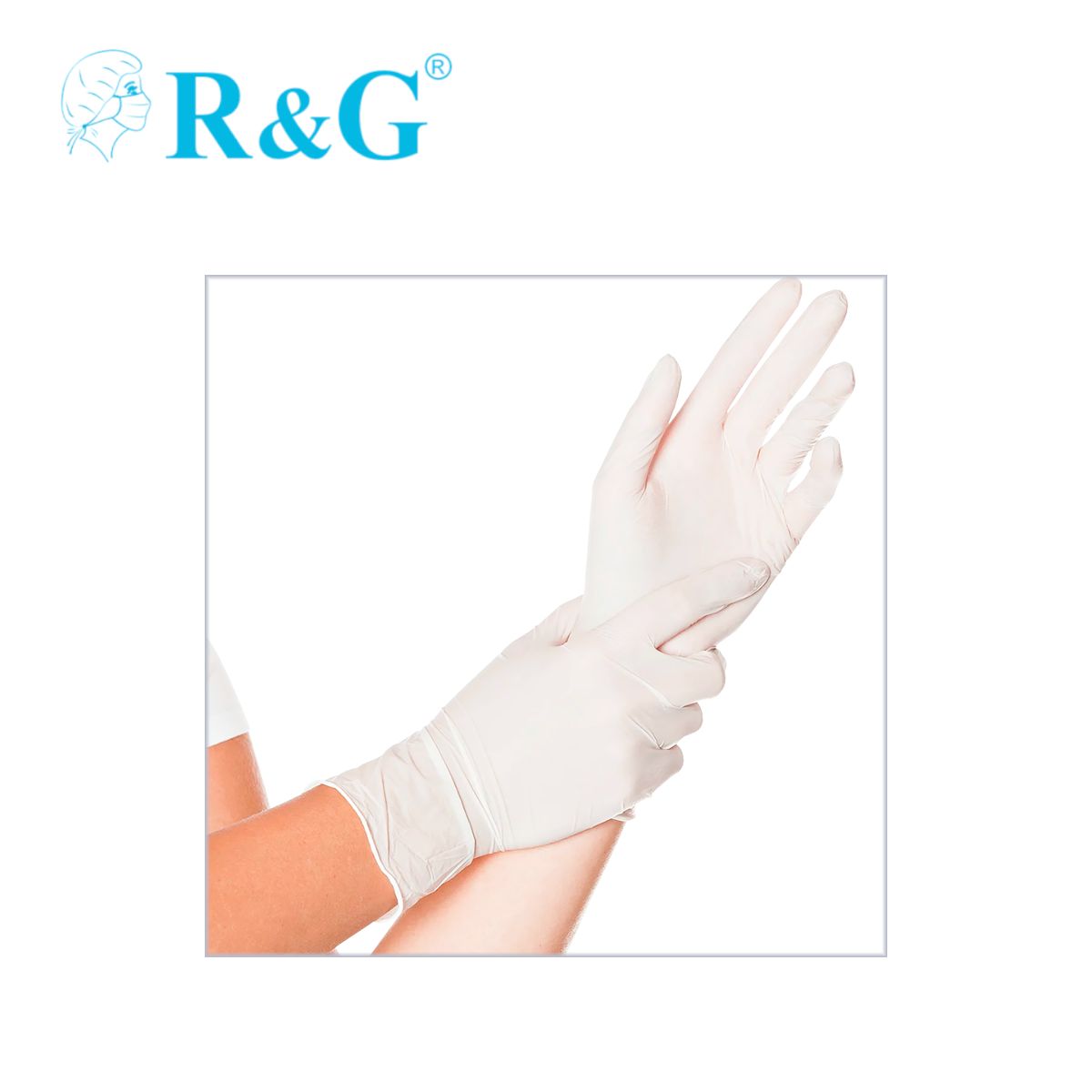 R&G - Guantes de látex talla L 100 unidades R&G. DÚO PACK