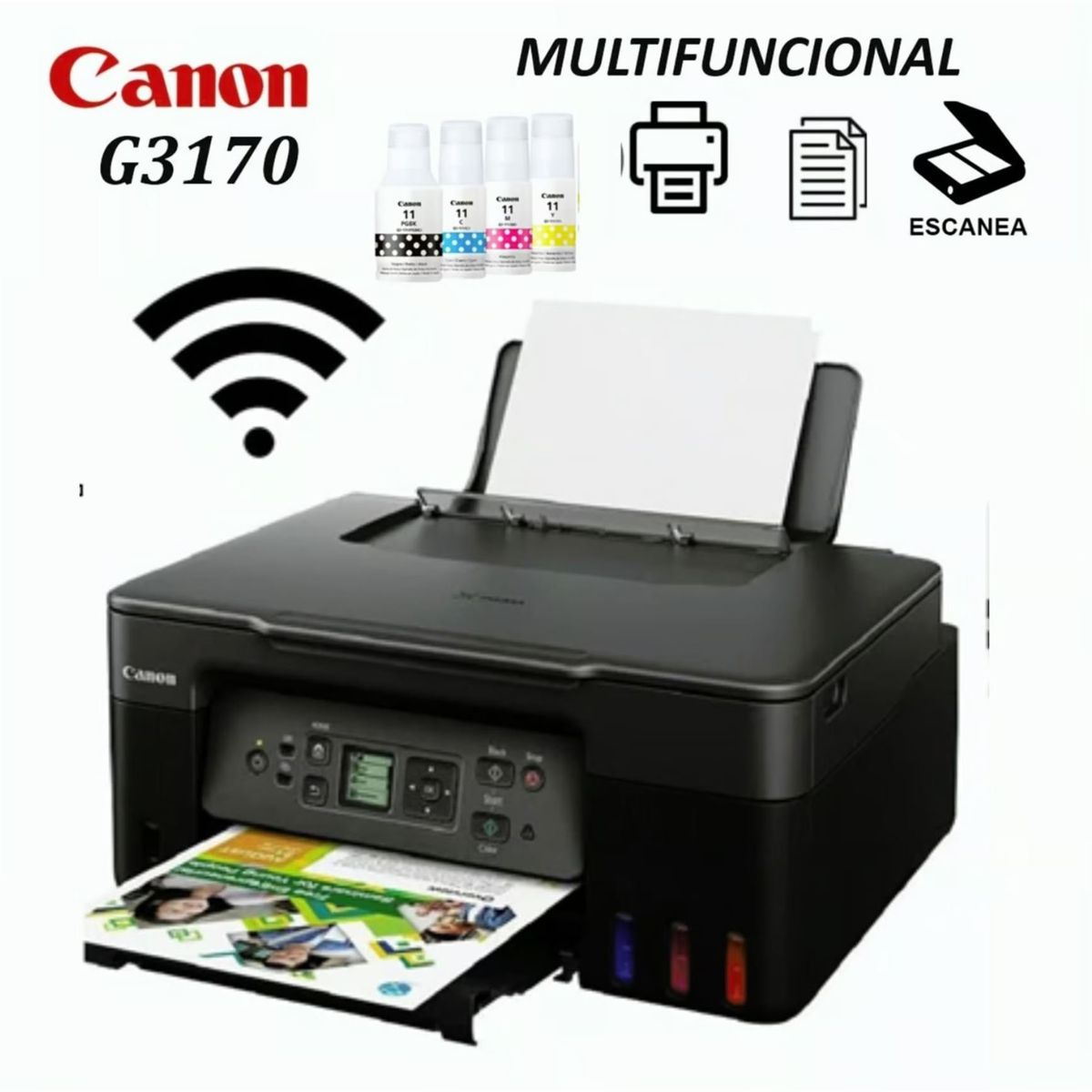 CANON - Impresora Canon Pixma G3170 Multifuncional Wifi