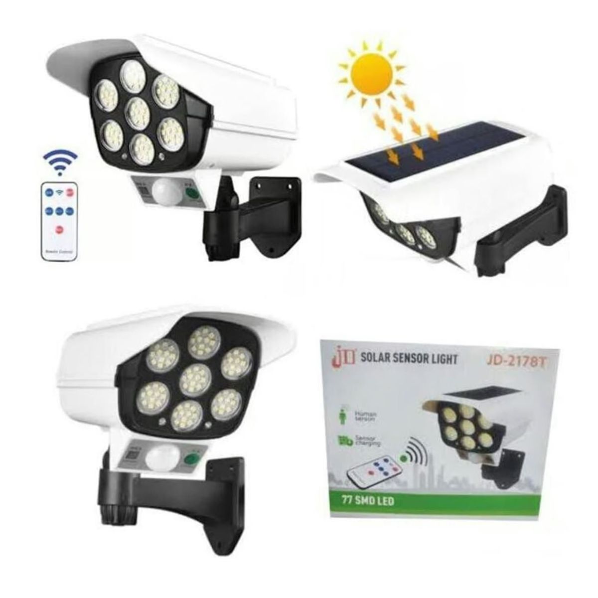 GENERICO - Lampara Solar Tipo Cámara con Sensor a Control