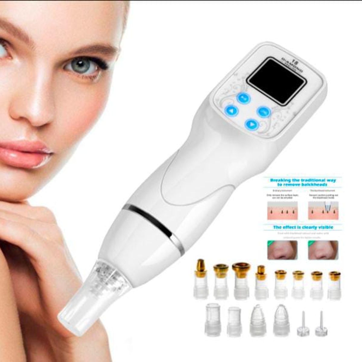 GENERICO - Microdermoabrasion Portátil Punta De Diamantes Kit Repuestos